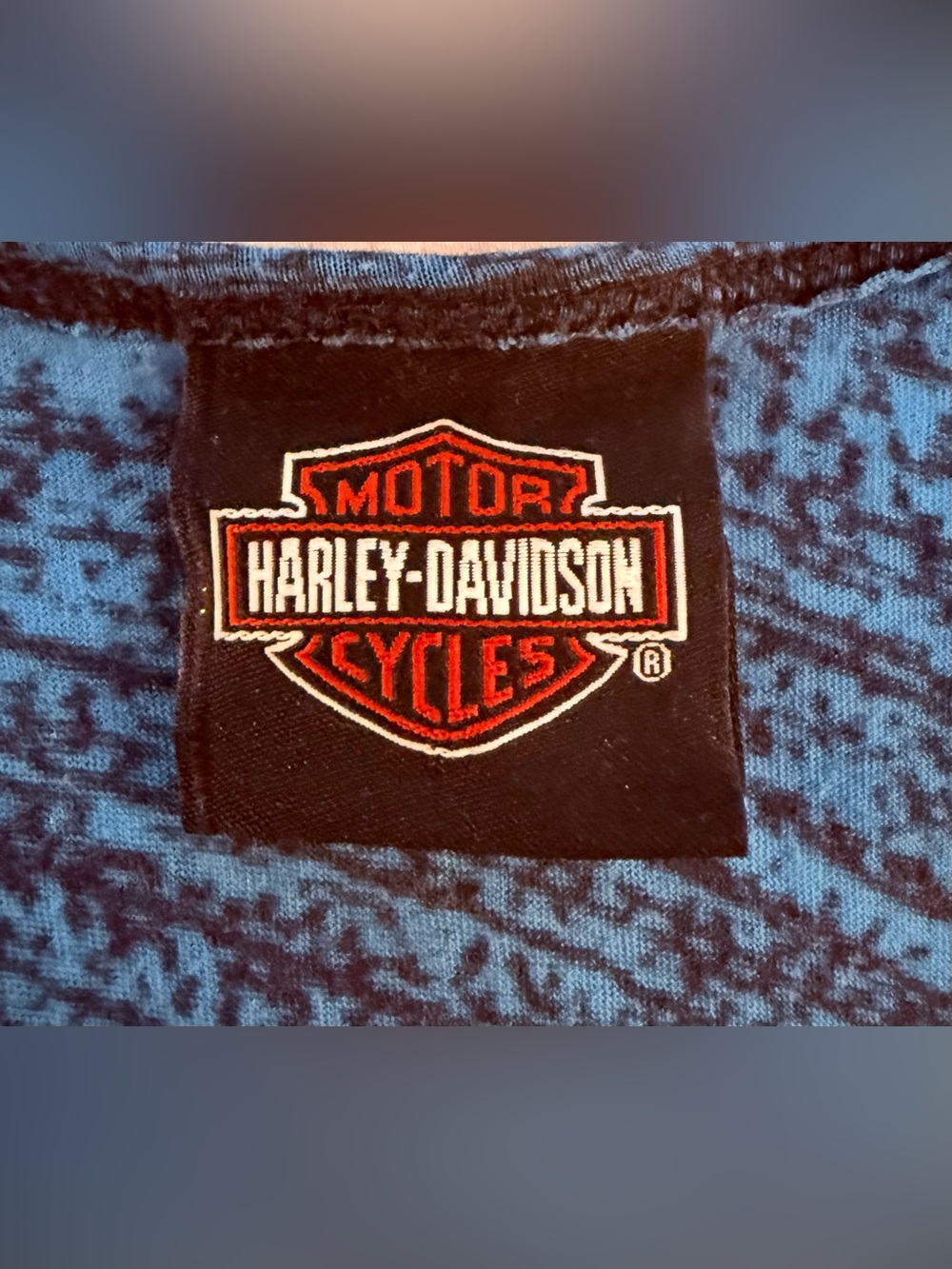 Harley-Davidson Women's Teal Graphic Tank Top - Picture 2 of 2